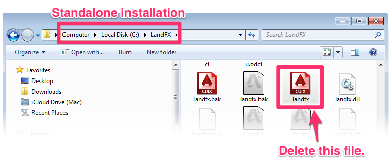 backup autocad for mac 2015 cuix files